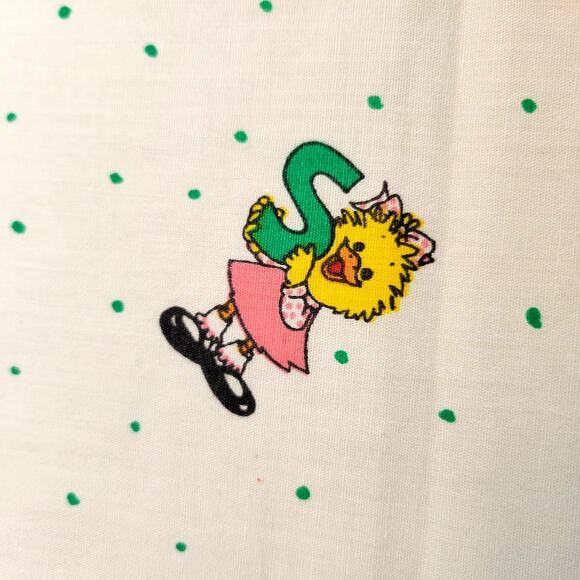 Cotton Fabric Suzy Spafford 1992 ABC 123 Baby Animals White 71x45 Quilting - Picture 7 of 12